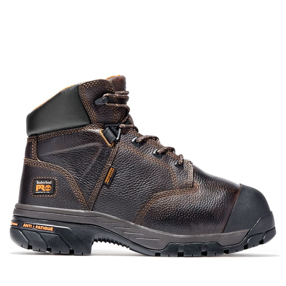 Timberland Mens Work Boots PRO® Helix 6" Met Guard Comp Toe - Brown - India ER0974685